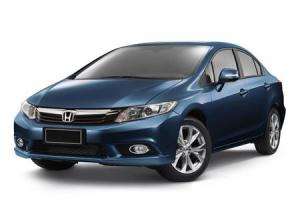 Текстильные коврики на HONDA CIVIC sedan 2012-